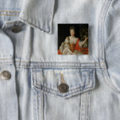 Portret van Louise-Francoise de Bourbon Vierkante Button 5,1 Cm (In situ)