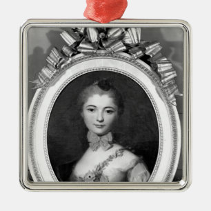 Portret van Louise Honorine Crozat du Chatel Metalen Ornament