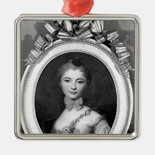 Portret van Louise Honorine Crozat du Chatel Metalen Ornament (Voorkant)