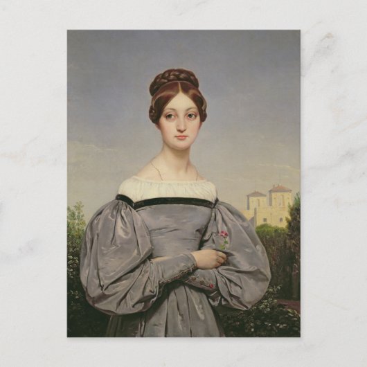 Portret van Louise Vernet-dochter van de Briefkaart (Voorkant)