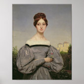 Portret van Louise Vernet-dochter van de Poster (Voorkant)