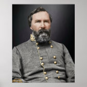 Portret van Lt. General James Longstreet Poster (Voorkant)