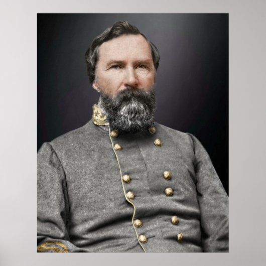 Portret van Lt. General James Longstreet Poster (Voorkant)
