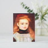 Portret van Lucie Berard door Pierre Renoir Briefkaart (Staand voorkant)