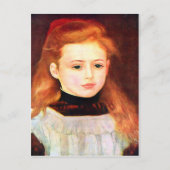 Portret van Lucie Berard door Pierre Renoir Briefkaart (Voorkant)