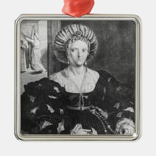 Portret van Lucrezia Borgia Metalen Ornament (Voorkant)