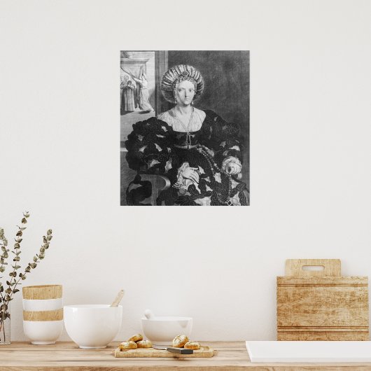 Portret van Lucrezia Borgia Poster (Keuken)