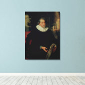 Portret van Ludovicus Nonnius Canvas Afdruk (Insitu (Houten vloer))