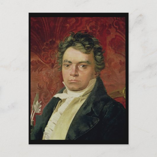 Portret van Ludwig Van Beethoven Briefkaart (Voorkant)
