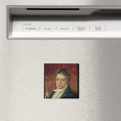 Portret van Ludwig Van Beethoven Magneet (Insitu (Vaatwasser))