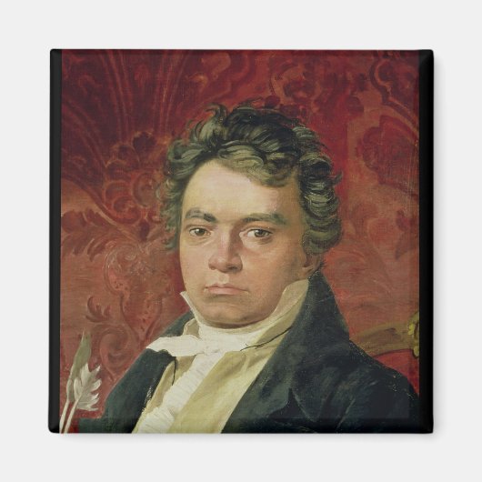 Portret van Ludwig Van Beethoven Magneet (Voorkant)