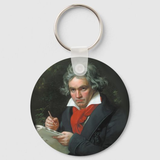 Portret van Ludwig van Beethoven Sleutelhanger (Voorkant)