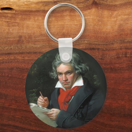 Portret van Ludwig van Beethoven Sleutelhanger (Voorkant)