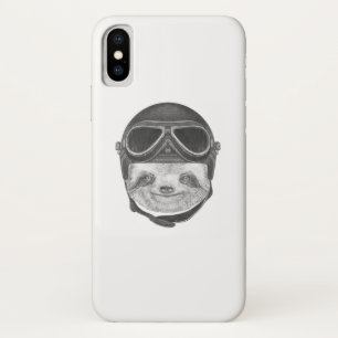 Portret van luiaard Antieke helm Case-Mate iPhone Case