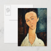 Portret van Lunia Czechowska, 1918 Briefkaart (Voorkant / Achterkant)