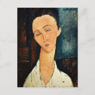 Portret van Lunia Czechowska, 1918 Briefkaart