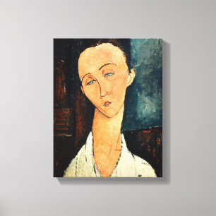 Portret van Lunia Czechowska, 1918 Canvas Afdruk