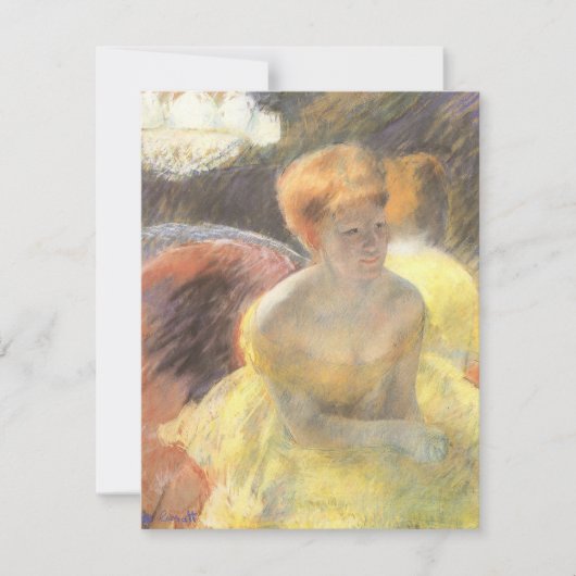Portret van Lydia bij de opera door Mary Cassatt (Voorkant)