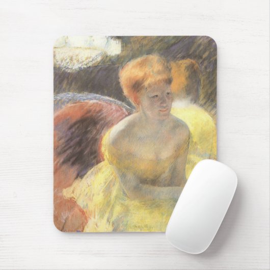 Portret van Lydia bij de opera door Mary Cassatt Muismat (Met muis)