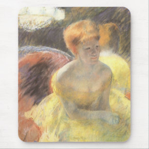 Portret van Lydia bij de opera door Mary Cassatt Muismat