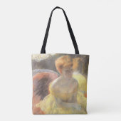 Portret van Lydia in de opera van Mary Cassatt Tote Bag (Achterkant)