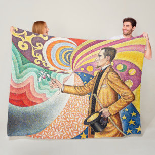 Portret van M. Félix Fénéon in 1890 door Paul Sign Fleece Deken