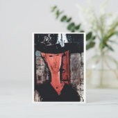 Portret van Madam Pompadour, Modigliani Briefkaart (Staand voorkant)