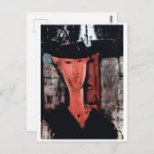 Portret van Madam Pompadour, Modigliani Briefkaart (Voorkant / Achterkant)
