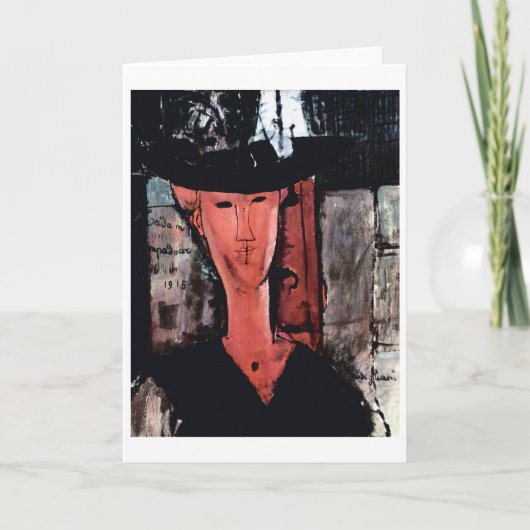 Portret van Madam Pompadour, Modigliani Kaart (Voorkant)