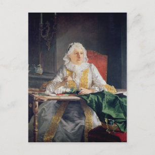 Portret van Madame Antoine Crozat, 1741 Briefkaart