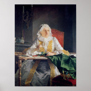 Portret van Madame Antoine Crozat, 1741 Poster