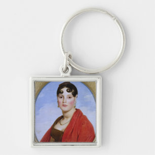 Portret van Madame Aymon of La Belle Zelie Sleutelhanger