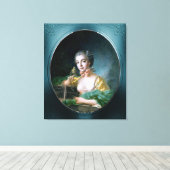 Portret van Madame Badouin door François Boucher Canvas Afdruk (Insitu (Houten vloer))