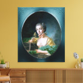 Portret van Madame Badouin door François Boucher Canvas Afdruk (Insitu (Woonkamer))