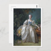 Portret van Madame Bergeret, Boucher Briefkaart (Voorkant / Achterkant)