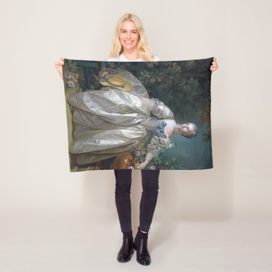 Portret van Madame Bergeret, Boucher Fleece Deken (In situ)