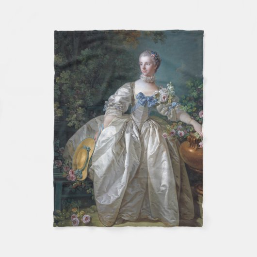 Portret van Madame Bergeret, Boucher Fleece Deken (Voorkant)