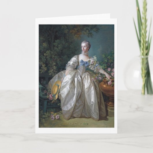 Portret van Madame Bergeret, Boucher Kaart (Voorkant)