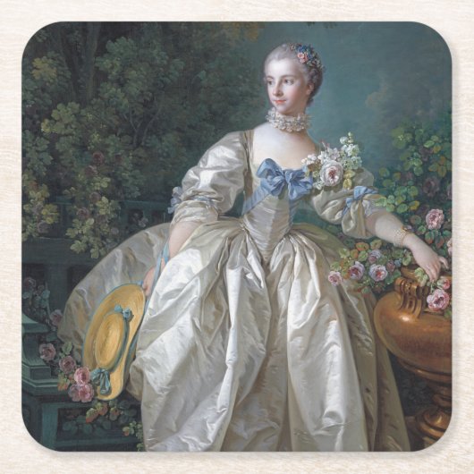 Portret van Madame Bergeret, Boucher Kartonnen Onderzetters (Voorkant)