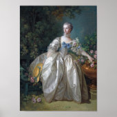 Portret van Madame Bergeret, Boucher Poster (Voorkant)