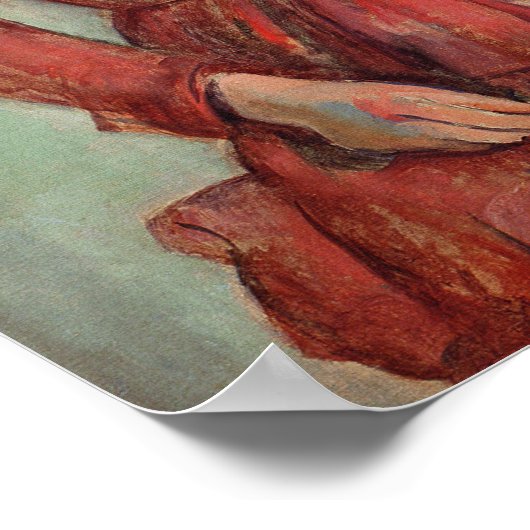 Portret van Madame Cezanne Poster (Hoek)