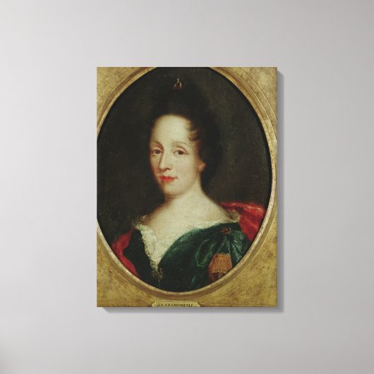 Portret van Madame Champmesle Canvas Afdruk (Voorkant)
