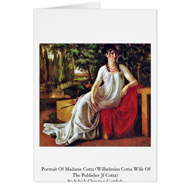 Portret van Madame Cotta (Wilhelmina Cotta) (Voorkant)