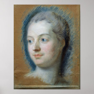 Portret van Madame de Pompadour 1752 Poster