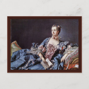 Portret van Madame de Pompadour Briefkaart