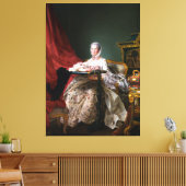 Portret van Madame de Pompadour Canvas Afdruk (Insitu (Woonkamer))