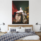 Portret van Madame de Pompadour Canvas Afdruk (Insitu (Slaapkamer))