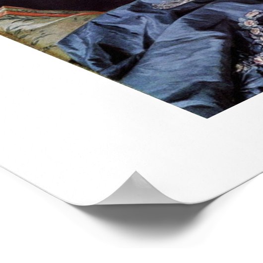 Portret van Madame de Pompadour Poster (Hoek)