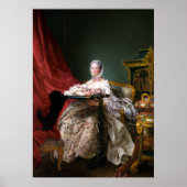Portret van Madame de Pompadour Poster (Voorkant)