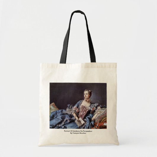 Portret van Madame de Pompadour Tote Bag (Voorkant)